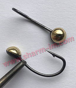 Літня мормишка на коропа Золото L-23 мм Гладка Кулька, Вага - 1,05 г;