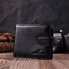 Горизонтальний гаманець середнього розміру з натуральної шкіри ST Leather 22454 Чорний, фото 10