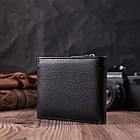 Гаманець середнього розміру з оригінальною монетницею ST Leather 22458 Чорний, фото 10
