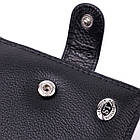 Чоловічий горизонтальний гаманець із натуральної шкіри ST Leather 22466 Чорний, фото 6