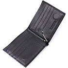 Чоловіче шкіряне портмоне із затискачем ST Leather 22485 Чорний, фото 6