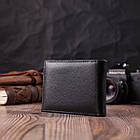 Компактне чоловіче портмоне з натуральної шкіри ST Leather 22486 Чорний, фото 10