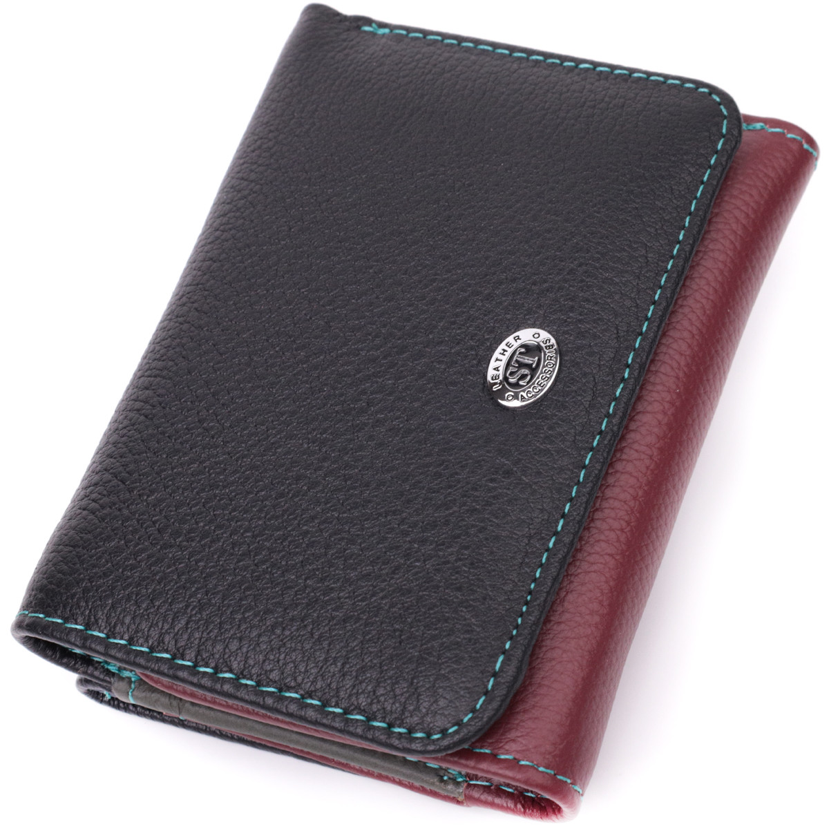 Зручний гаманець для дівчат із натуральної шкіри ST Leather 22497 Різнокольоровий, фото 1