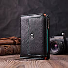 Стильний гаманець для жінок із натуральної шкіри ST Leather 22501 Чорний, фото 9