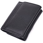 Шкіряний лаконічний гаманець для жінок ST Leather 22506 Чорний, фото 3