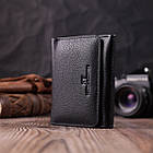 Шкіряний лаконічний гаманець для жінок ST Leather 22506 Чорний, фото 9