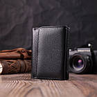 Шкіряний лаконічний гаманець для жінок ST Leather 22506 Чорний, фото 10