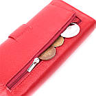 Жіночий гаманець на чотири відділення для купюр з натуральної шкіри ST Leather 22549 Червоний, фото 8
