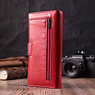 Жіночий гаманець на чотири відділення для купюр з натуральної шкіри ST Leather 22549 Червоний, фото 10