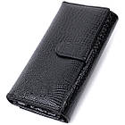 Лакований шкіряний гаманець з блоком для кредитних карток ST Leather 22683 Чорний, фото 3