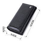 Лакований шкіряний гаманець з блоком для кредитних карток ST Leather 22683 Чорний, фото 4