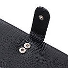 Лакований шкіряний гаманець з блоком для кредитних карток ST Leather 22683 Чорний, фото 6
