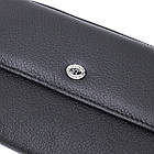 Жіноче портмоне з блоком для карт з натуральної шкіри ST Leather 22698 Чорний, фото 6