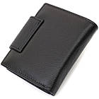 Вертикальний гаманець для жінок із натуральної шкіри ST Leather 22703 Чорний, фото 3