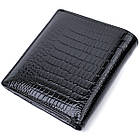 Жіночий фактурний гаманець із натуральної шкіри ST Leather 22706 Чорний, фото 3