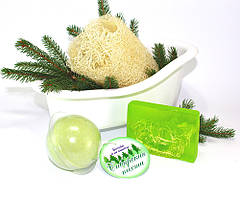 Подарунковий набір «Хвойний» в ванночці