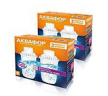 Комплект картриджів для глечика Аквафор В6 пом'якшення (2 комплекти В100-6) 4 штуки