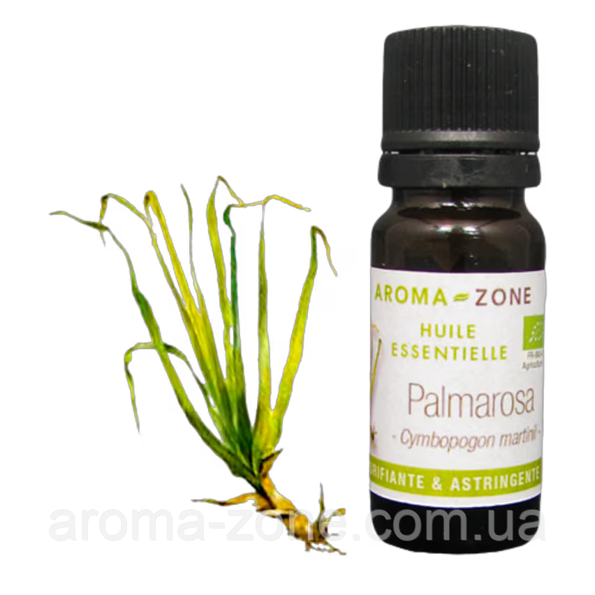 Ефірна олія Пальмароза (Cymbopogon martinii) ВІО 100 мл
