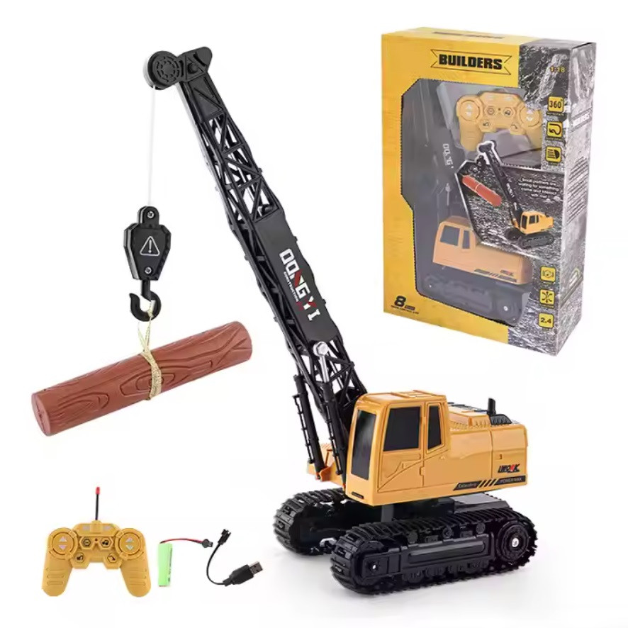 Підйомний кран на радіокеруванні Dong Yi Toys Builders 1:18 (8 каналів керування)