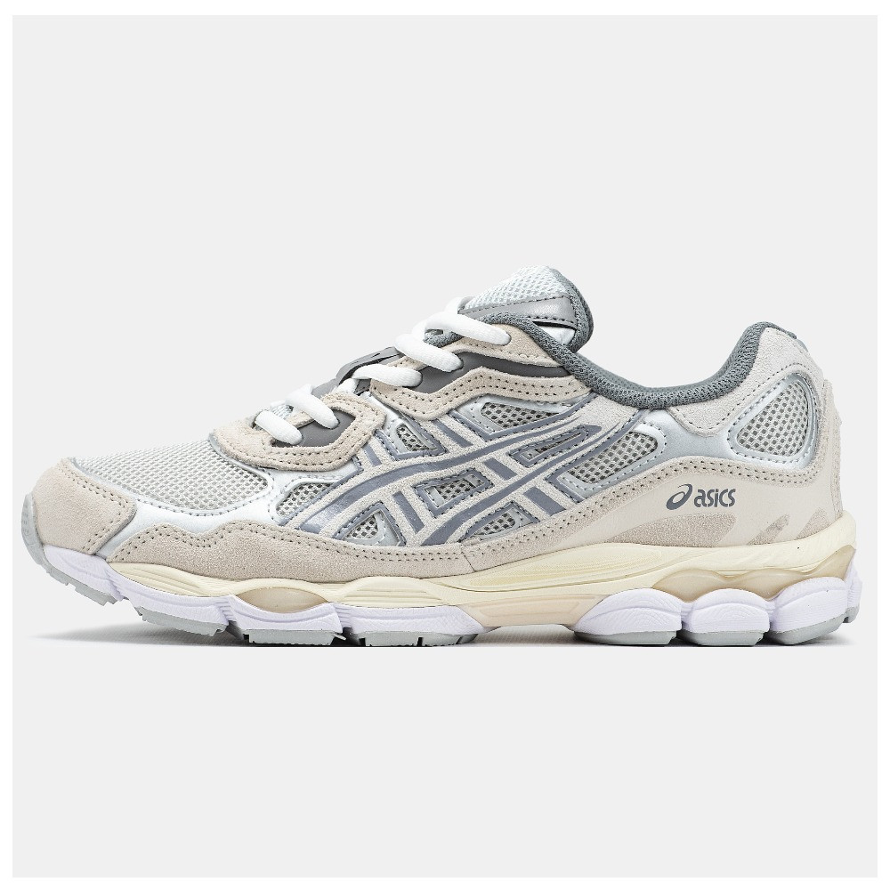Чоловічі / жіночі кросівки Asics Gel-NYC Beige Grey, сіро-бежеві замшеві кросівки асікс гель нік