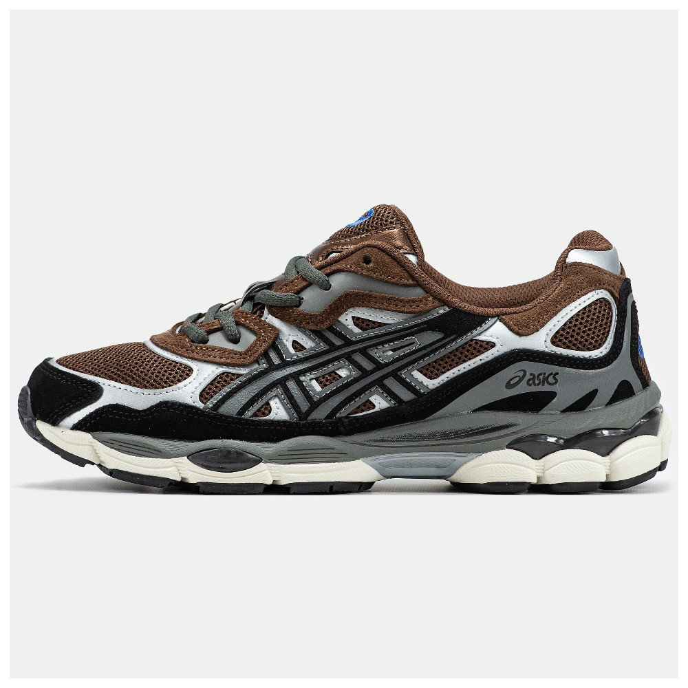 Чоловічі кросівки Asics Gel-NYC Brown Black Grey, коричневі замшеві кросівки асікс гель нік