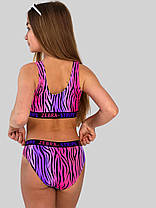 Купальник для подростков Fuba 1857 розовый-сиреневый (В НАЛИЧИИ ТОЛЬКО 34 36 38 40 42 УКР р-ры ), фото 3