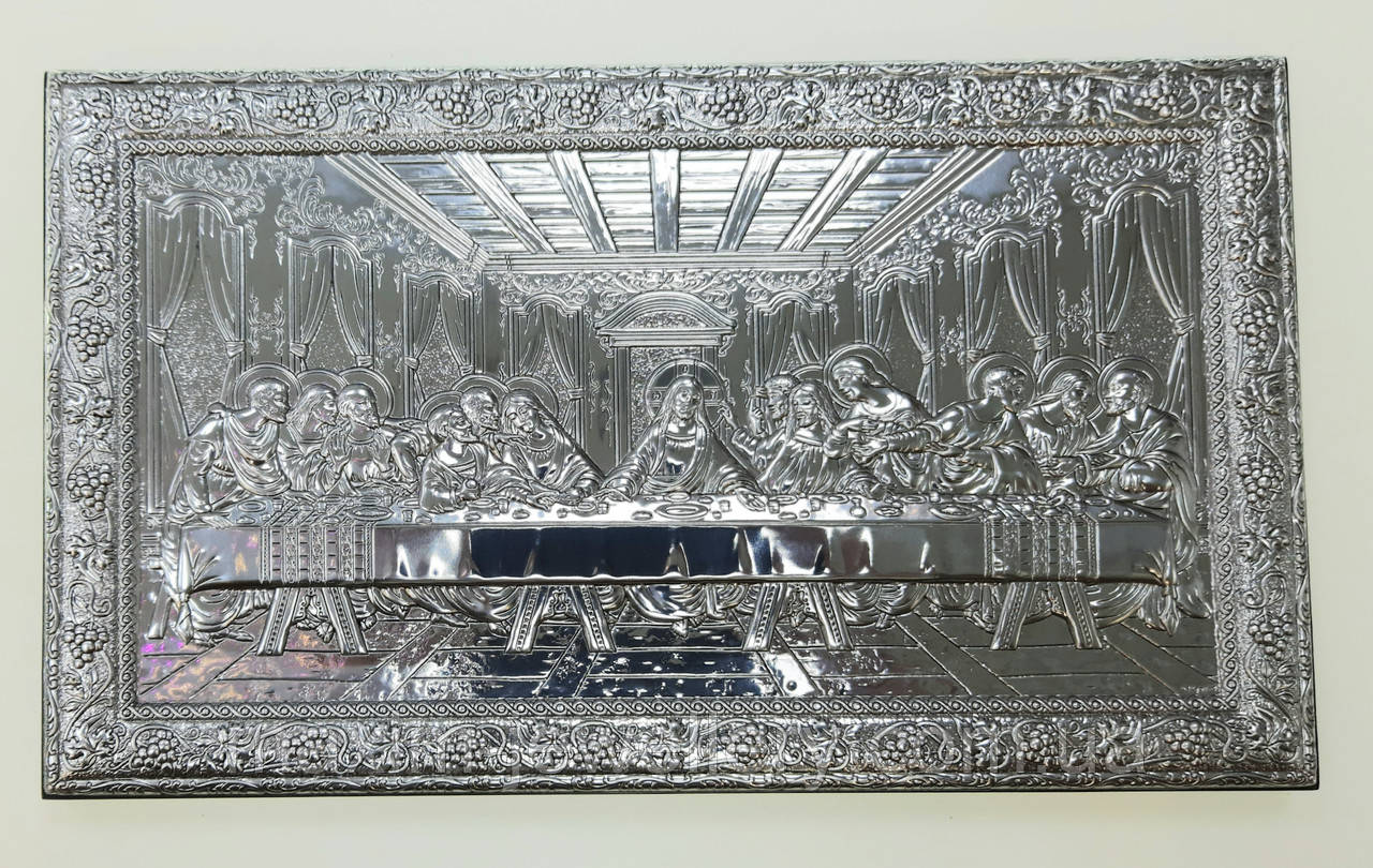 Срібна ікона "Тайна вечеря", фото 1