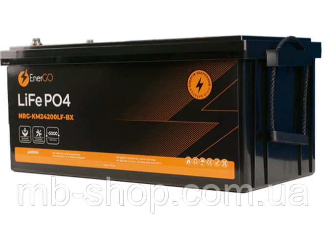 Акумулятор LiFePO4 12V/200AH для ДБЖ, фото 1