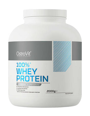 Протеїн сироватковий Ostrovit Whey Protein 100% 2000 г Польща смак, фото 1