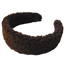 Обруч для волосся баранчик шоколадний