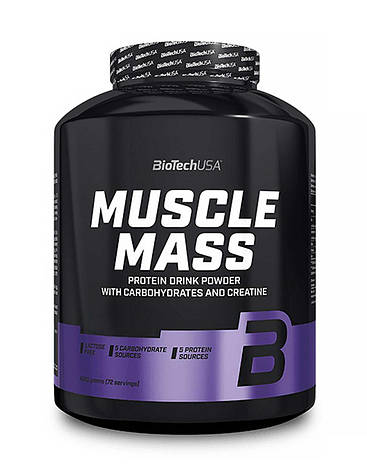Гейнер BioTech USA Muscle Mass 4 кг Угорщина смак, фото 1