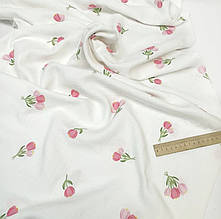 Муслін (жатка 1,35 м) букети тюльпанів , 135см