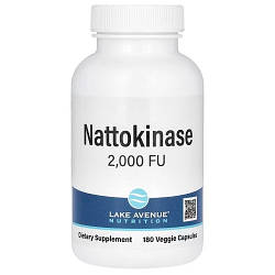 Наттокіназа Lake Avenue Nutrition Nattokinase 2000 FU (180 капсул.)