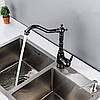 Латунний кухонний кран YAGJIA. Одноважільний, обертається на 360°, фото 6