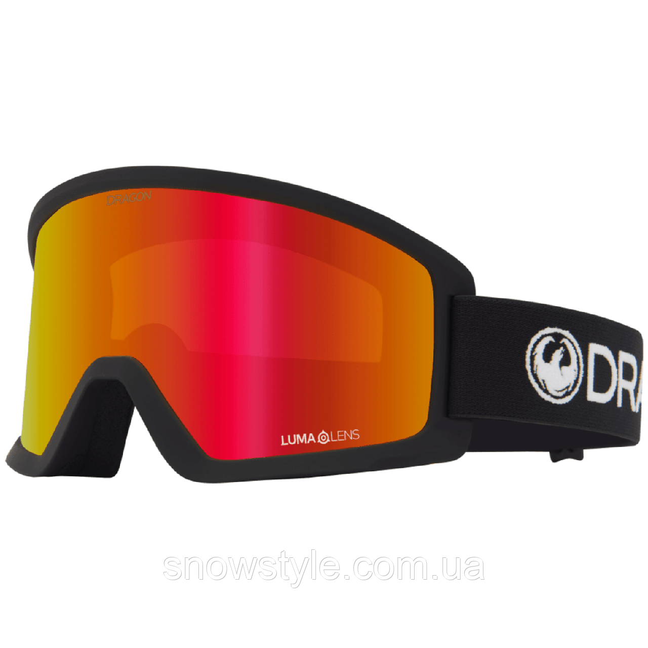 Гірськолижна маска Dragon Alliance DX3 L OTG Black лінза Lumalens Red Ionized, фото 1