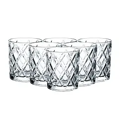 Склянки для віскі рокс набір 6 штук по 300 (мл) олд фешн Lugi
