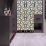 Самоклеюча плівка 3D 0,45х10м х 0,07мм Бежеві трикутники SW-00001235, фото 5
