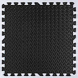 Підлога пазл - модульне покриття для підлоги чорне 600x600x10мм (МР15) SW-00001169, фото 8