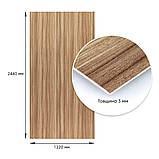 Декоративна ПВХ плита 1,22м х 2,44м х 3мм Під дерево SW-00001403, фото 4