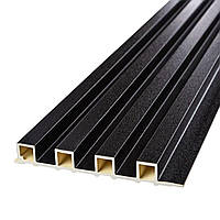 Рейка декоративна WPC стінова 3000х160х23мм Антрацит SW-00001532