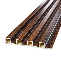 Рейка декоративна WPC стінова 3000х160х23мм Каштан SW-00001536