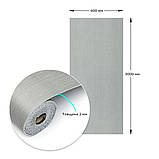 Самоклеюча вініловая плитка в рулоні 600х3000х2мм Світло-сіре полотно Мат SW-00002033, фото 3