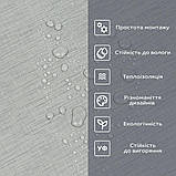 Самоклеюча вініловая плитка в рулоні 600х3000х2мм Світло-сіре полотно Мат SW-00002033, фото 5
