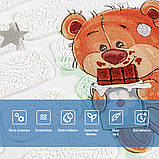 Панель стінова 3D 700х700х4мм Ведмедики на білому фоні SW-00001975, фото 4
