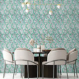 Панель стінова 3D 700х700х4мм Сіро-зелені стільники мармур SW-00002006, фото 5