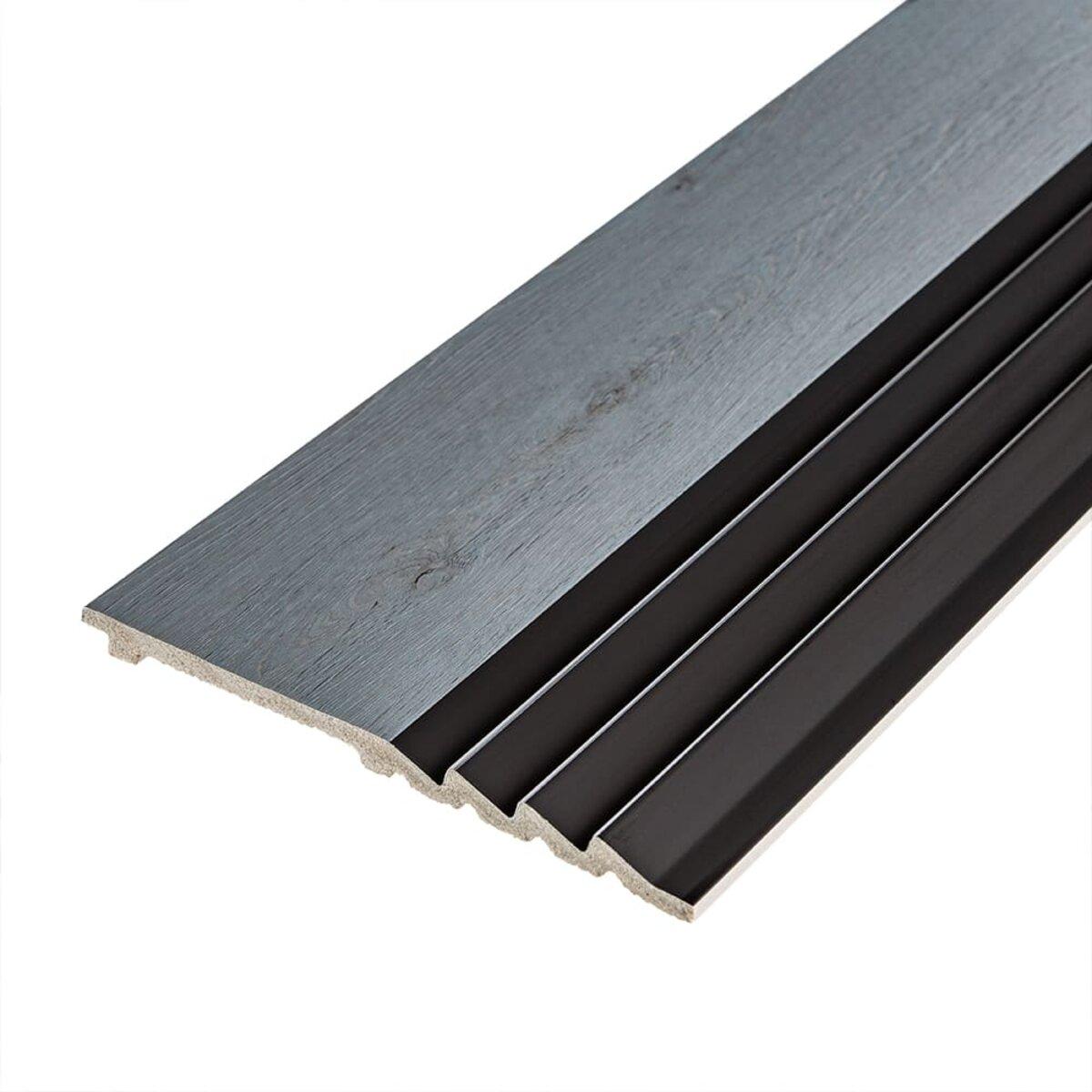 Рейка декоративна PS 2900х160х11мм Сіре дерево з чорним SW-00002149-, фото 1