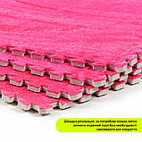 Підлога-пазл плюшевий 60х60х1см Рожевий (D) SW-00002093, фото 5