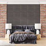 Покриття вінілове самоклеюче 3D рейки 600х600х2,8мм Металевий попіл SW-00002196, фото 6