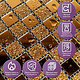 Мозаїка з декоративного скла 298х298х4,5мм Оранж SW-00002360, фото 4