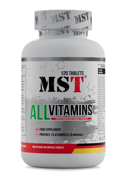 Комплексні вітаміни MST® All Vitamins 120 таблеток
